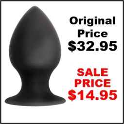 Anal Adventures Platinum Silicone Anal Stout Plug Large
