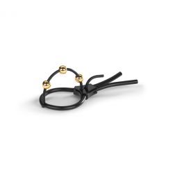 Mystim Pearly Pete Corona Strap With Golden Balls